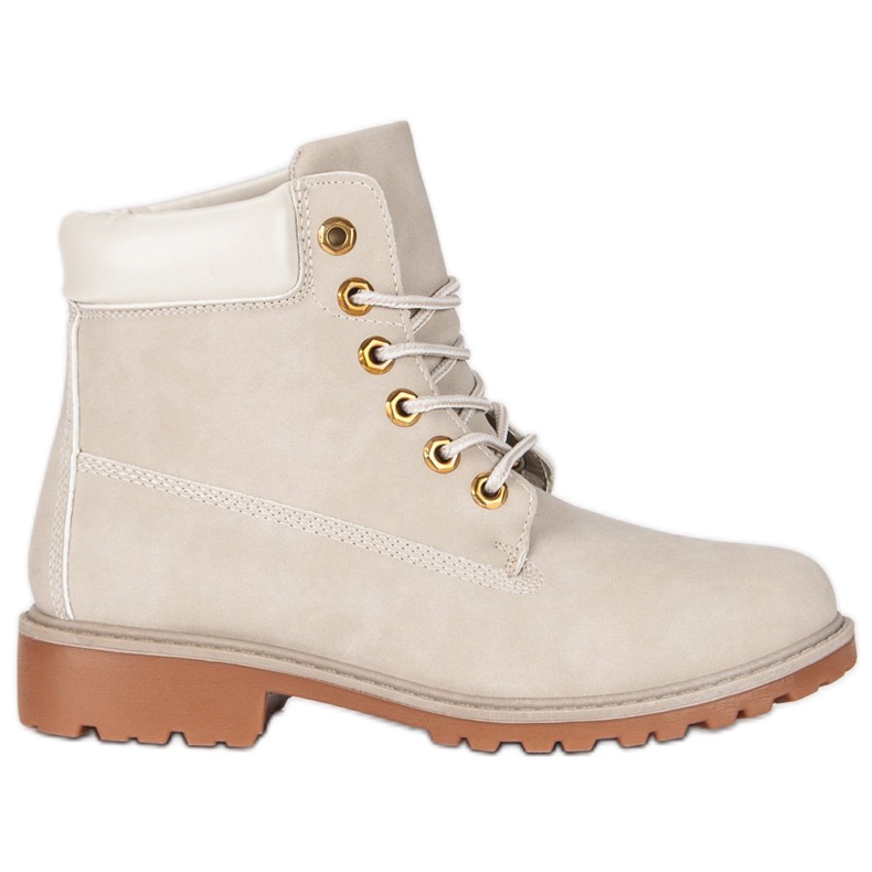 Botas de montaña beige de mujer