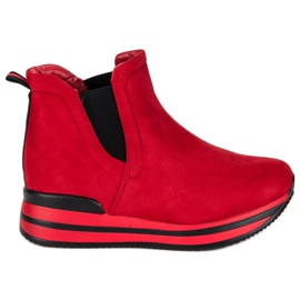 Bestelle Botas de Jodhpur en la plataforma rojo Bestelle Botas de Jodhpur en la plataforma rojo