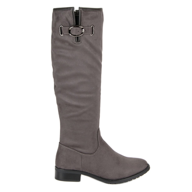Super Me Botas de gamuza clásicas gris