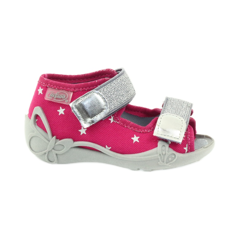 Befado calzado infantil sandalias zapatillas 242p085 gris rosado