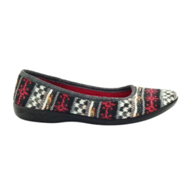 Pantuflas de terciopelo estampado noruego Adanex multicolor