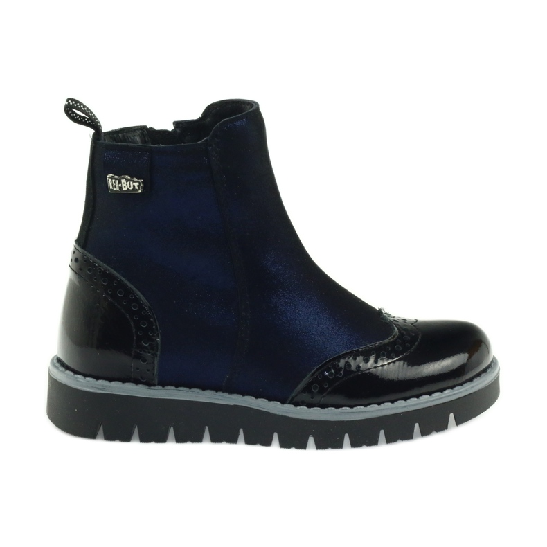 Botas negras Ren But 3313 aisladas negro azul marino