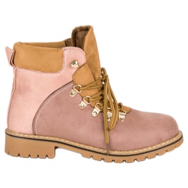 Botas de montaña rosas para mujer