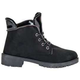 Balada Botas negras atadas negro