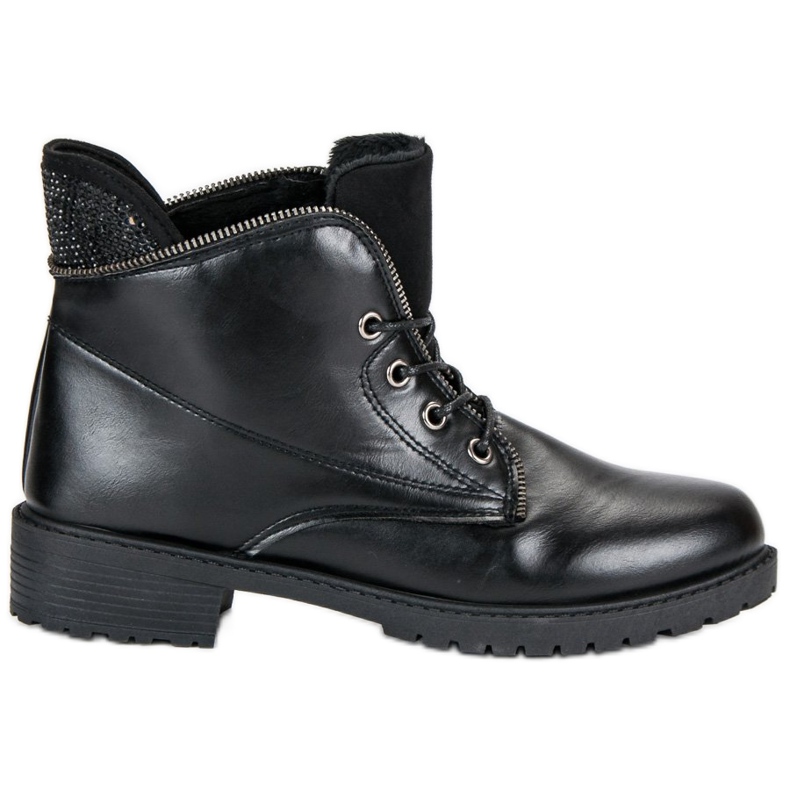 Balada Botas negras atadas negro