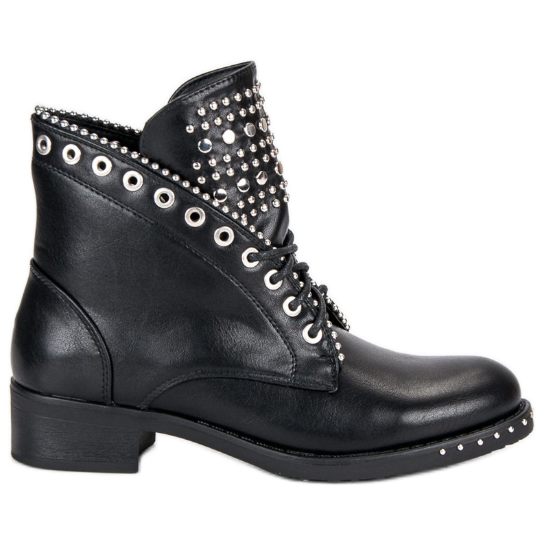 Seastar Botas de trabajador con estilo negro Seastar Botas de trabajador con estilo negro
