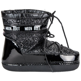 Botas de nieve negras de moda negro