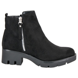 Seastar Botines negros en una cremallera