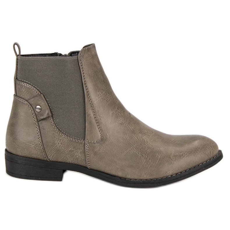Groto Gogo Botas cómodas botines Jodhpur gris Groto Gogo Botas cómodas botines Jodhpur gris