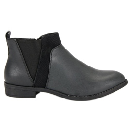 Groto Gogo Botines bajos con cremallera negro