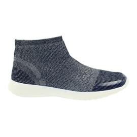 American Club Zapatos deportivos femeninos 17044 azul marino/plata American Club Zapatos deportivos femeninos 17044 azul marino/plata
