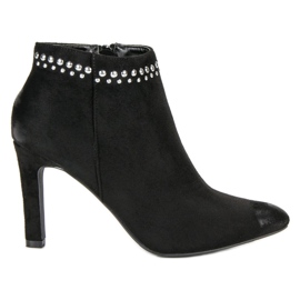 Botas de ante en el tacón VINCEZA negro