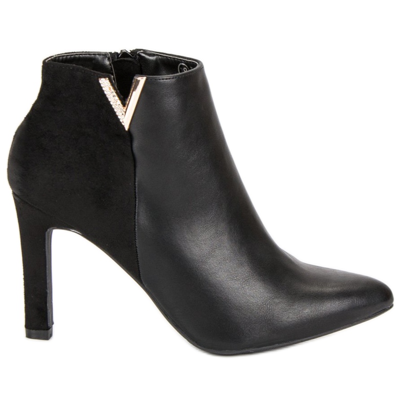 Botines de tacón vinceza negros Botines de tacón vinceza negros