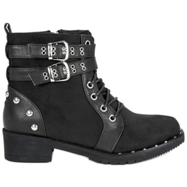 Clowse Botas obreras de moda negro