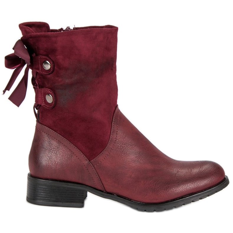 Forever Folie Botas burdeos de moda rojo Forever Folie Botas burdeos de moda rojo