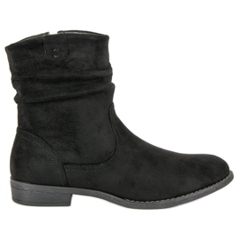Groto Gogo Botas de gamuza para mujer negro