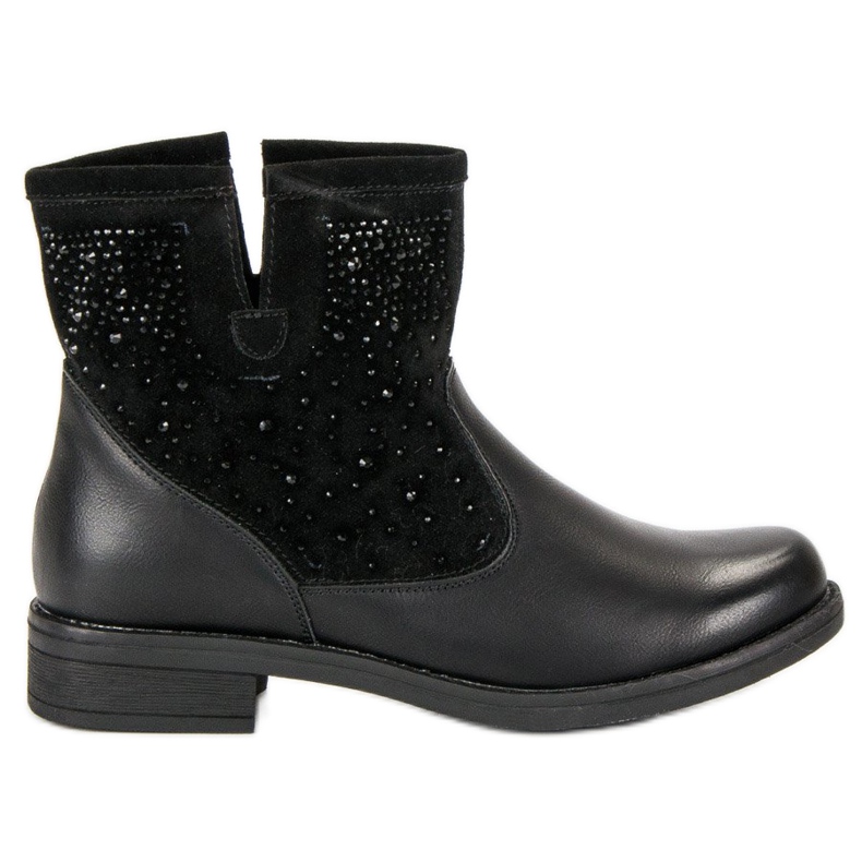 Botines slip-on negros