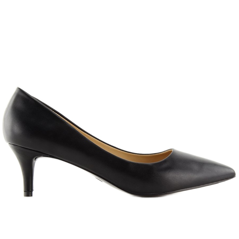 Salón tacones bajos negro 123-3 Negro