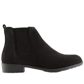 Botines Chelsea negros para mujer L1215 Negro
