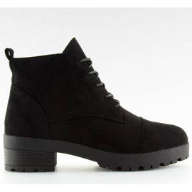 Botas con cordones negro 2017-4 negro