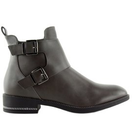Botines Chelsea grises para mujer C-7173 Gris