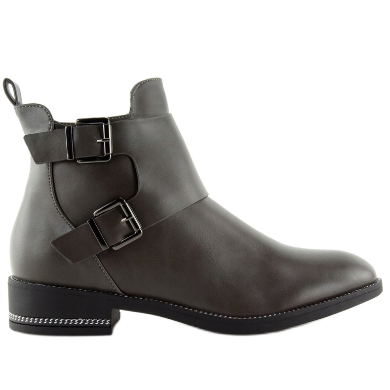 Botines Chelsea grises para mujer C-7173 Gris