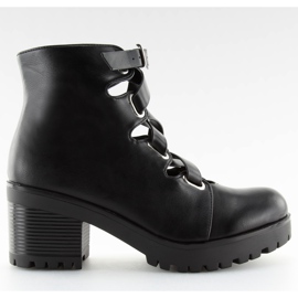 Botas rock negras recortadas J-10 Black negro