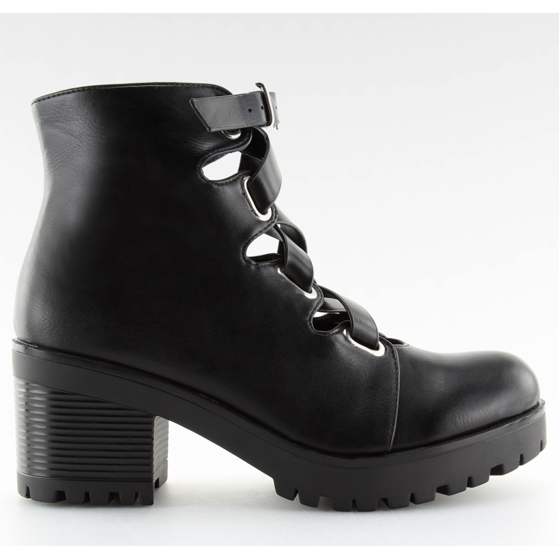 Botas rock negras recortadas J-10 Black negro