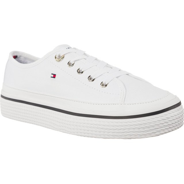Tommy Hilfiger Sneaker corporativo Flatform 100 blanco