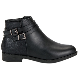 Anesia Paris Botas bajas de mujer negro