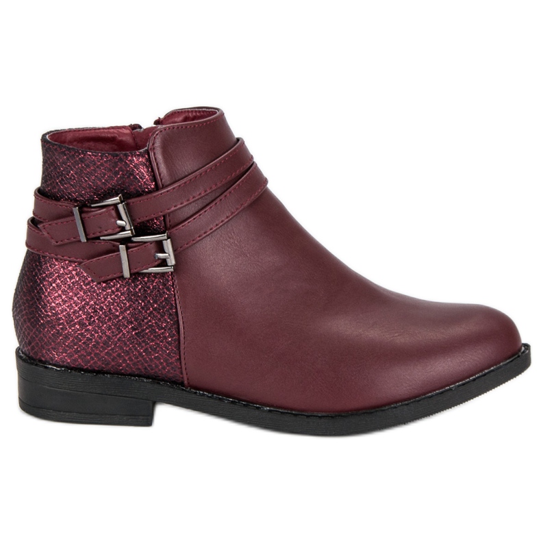 Anesia Paris Botas bajas de mujer rojo Anesia Paris Botas bajas de mujer rojo