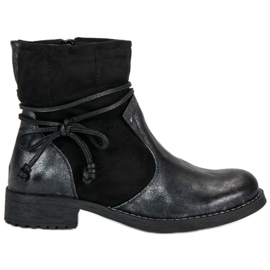 Forever Folie Botas de moda para el otoño. negro