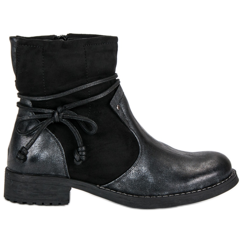 Forever Folie Botas de moda para el otoño. negro