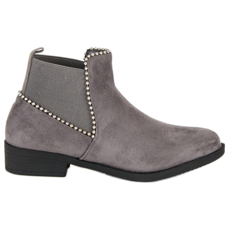 Botines Chelsea de ante gris
