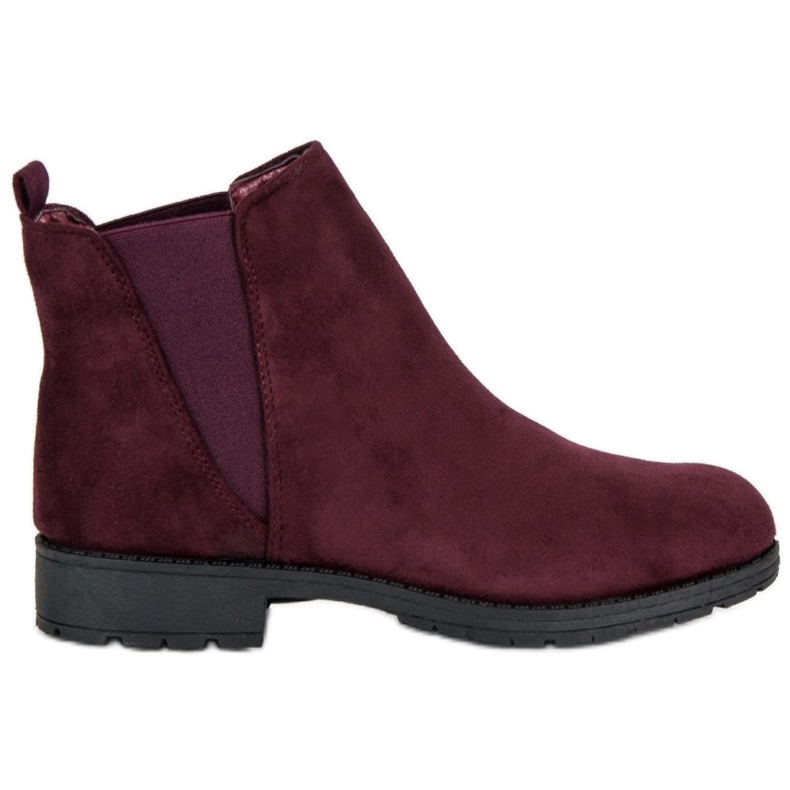 Via Giulia  Botas de ante Jodhpur rojo