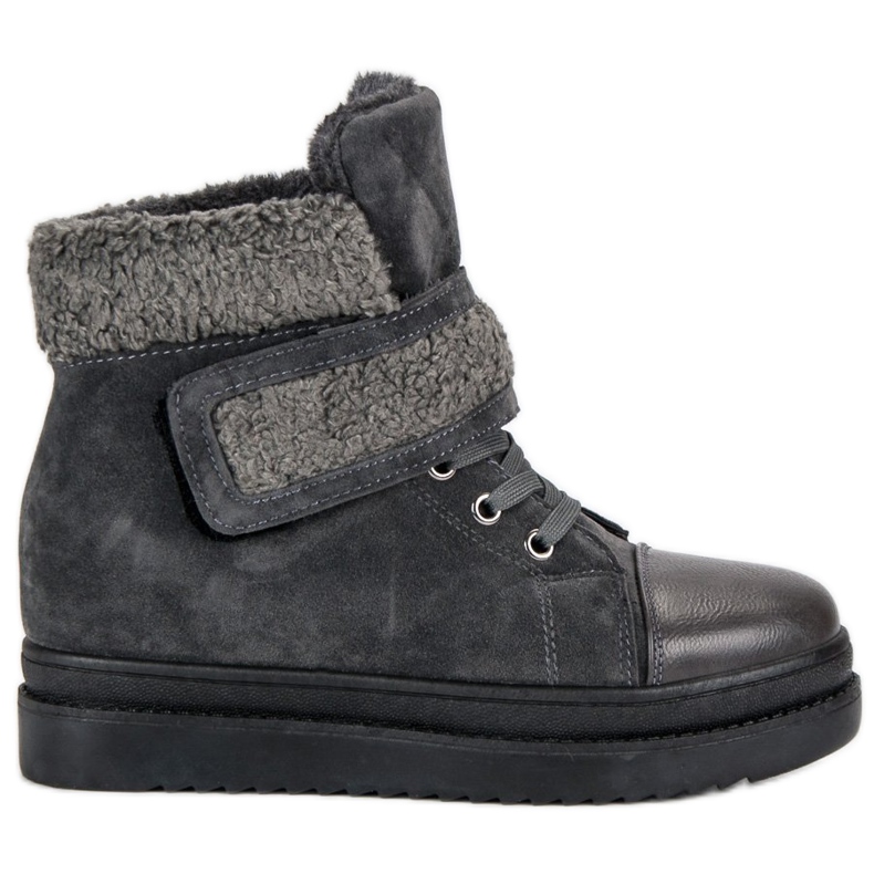 Botas grises cálidas