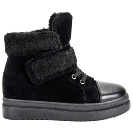 Botas negras cálidas negro