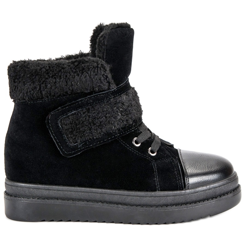 Botas negras cálidas negro