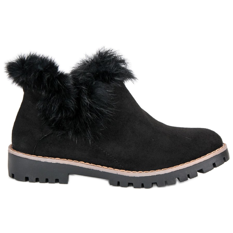 Forever Folie Botines de gamuza sin cordones negro Forever Folie Botines de gamuza sin cordones negro