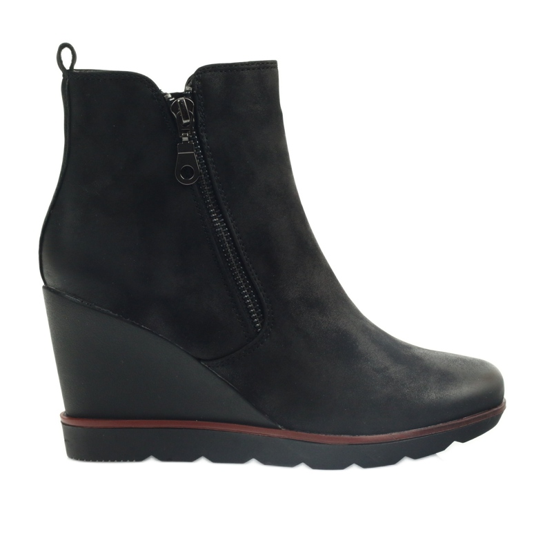 Filippo Botas negras en koturno 452 negro