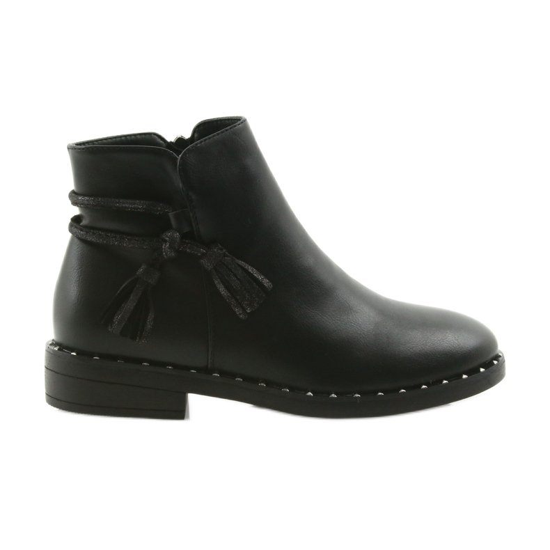 Botas negras con flecos Filippo black 461 negro