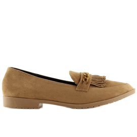 Mocasines marrones para mujer HW308 Camel marrón