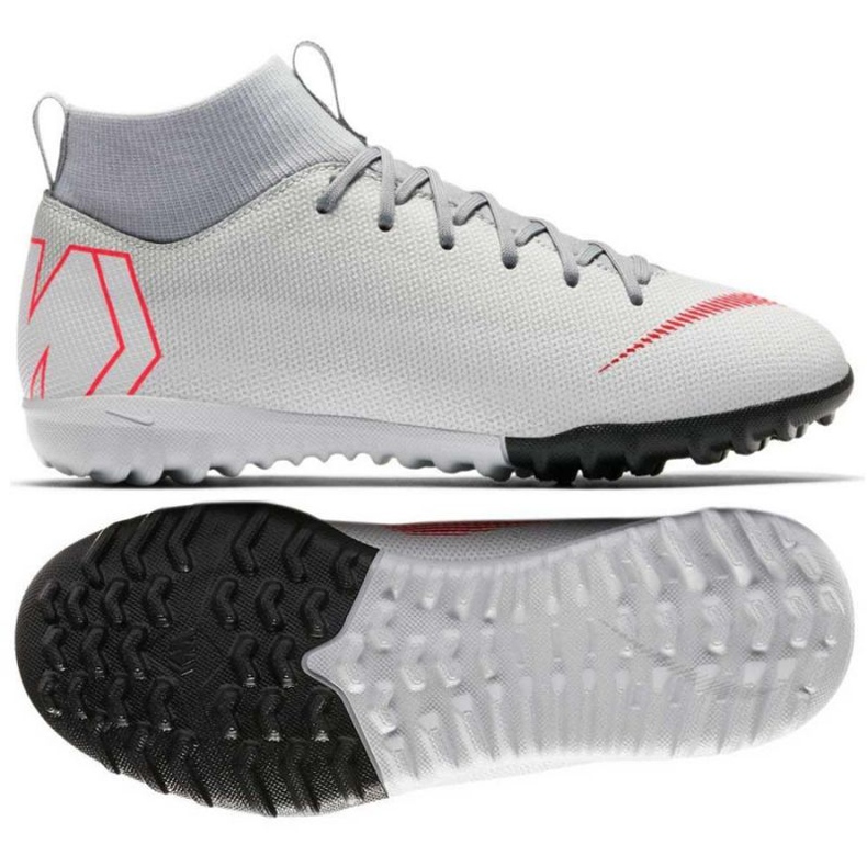 Calzado de fútbol Nike Mercurial SuperflyX 6 gris Calzado de fútbol Nike Mercurial SuperflyX 6 gris