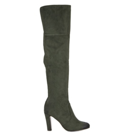 Botas de tacón VINCEZA verde