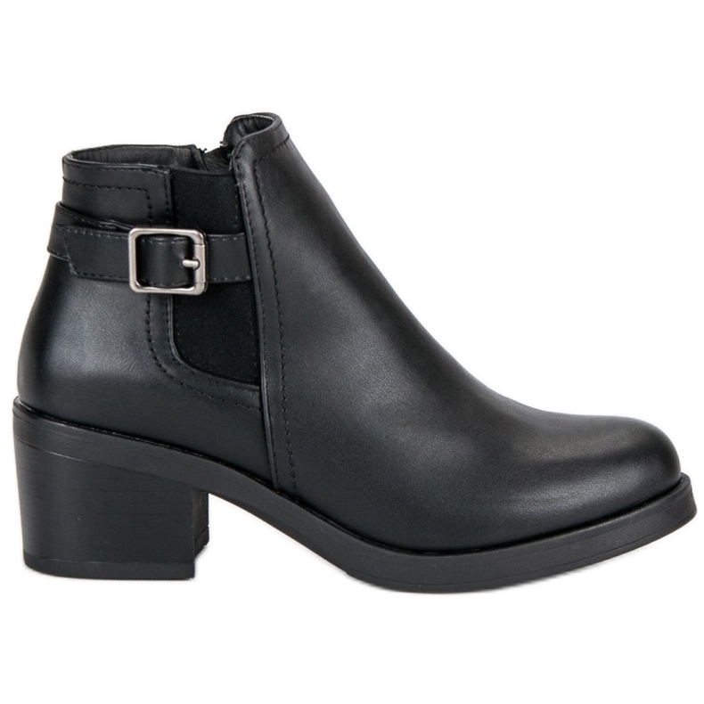 Anesia Paris Botas Chelsea cómodas negro