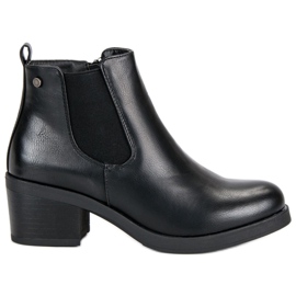 Anesia Paris Botas clásicas de botines Jodhpur negro