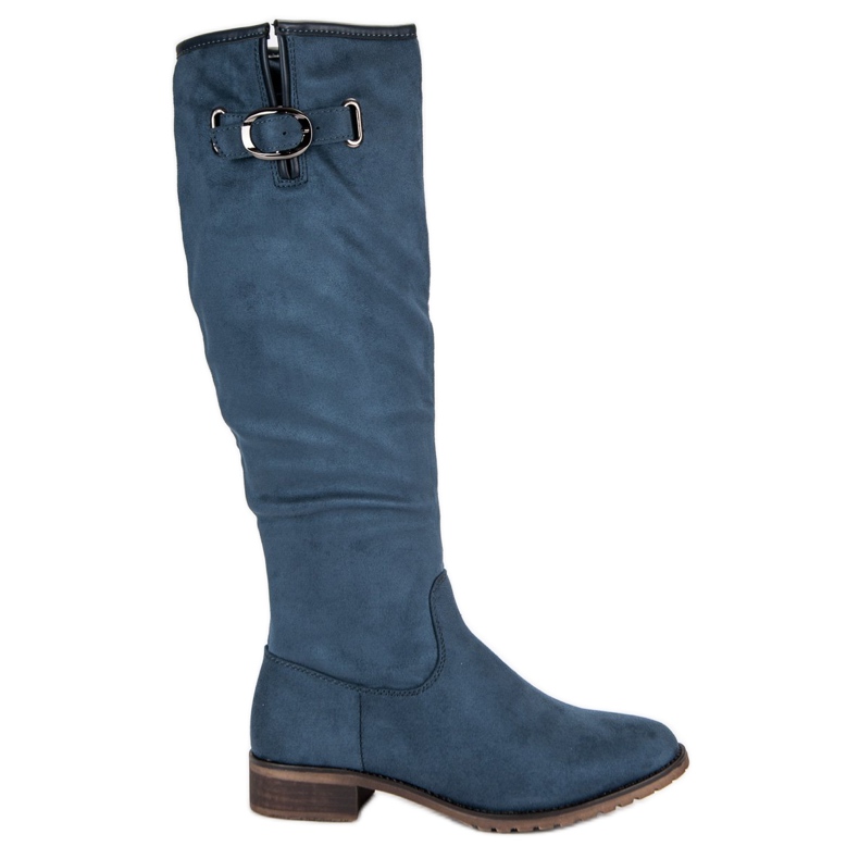 Super Me Botas de gamuza clásicas azul