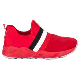 Zapatillas slip-on rojas rojo