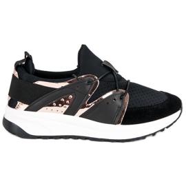 Calzado deportivo con estilo negro