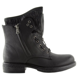 Botas militares negras de mujer CLS-31 Black negro